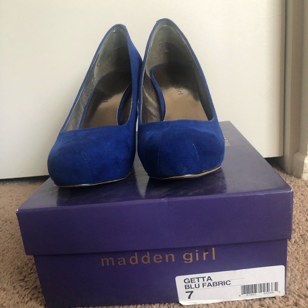 Steve Madden 3-3/4 heel.